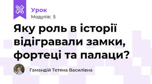 Яку роль в історії відігравали замки, фортеці та палаци?