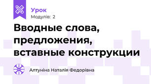 Вводные слова, предложения, вставные конструкции