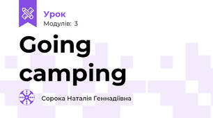 Going camping