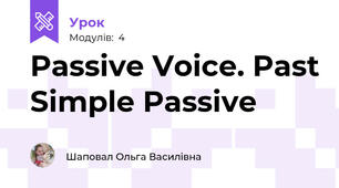 Passive Voice. Past Simple Passive
