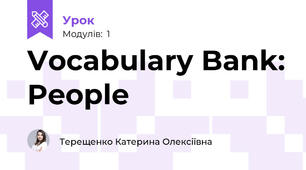 Vocabulary Bank: People