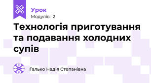 Технологія приготування та подавання холодних супів