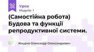 (Самостійна робота) Будова та функції репродуктивної системи. 
