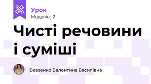 Чисті речовини і суміші