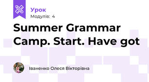 Summer Grammar Camp. Start. Have got