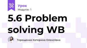 5.6 Problem solving WB