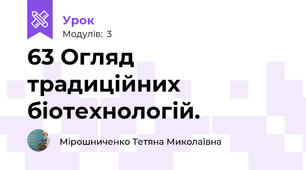 63 Огляд традиційних біотехнологій.