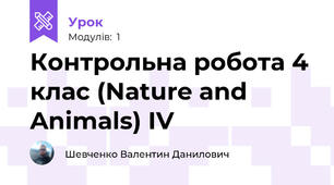 Контрольна робота 4 клас (Nature and Animals) IV