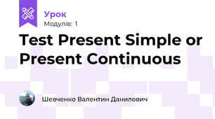 Test Present Simple or Present Continuous