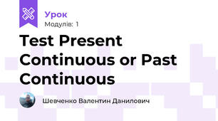Test Present Continuous or Past Continuous