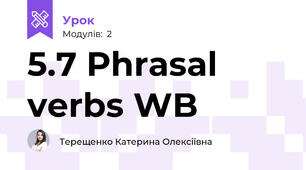 5.7 Phrasal verbs WB
