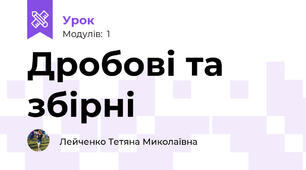 Дробові та збірні