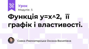 Функція y=x^2,  її графік і властивості.