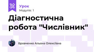 Діагностична робота "Числівник"