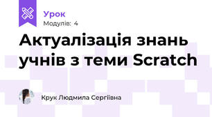Актуалізація знань учнів з теми Scratch