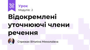 Відокремлені уточнюючі члени речення