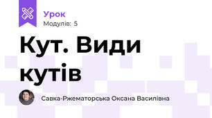 Кут. Види кутів   