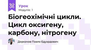 Біогеохімічні цикли. Цикл оксигену, карбону, нітрогену