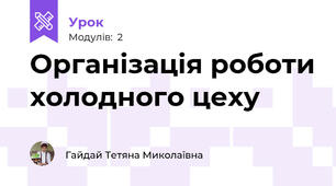 Організація роботи холодного цеху