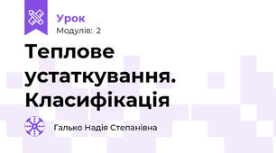 Теплове устаткування.  Класифікація