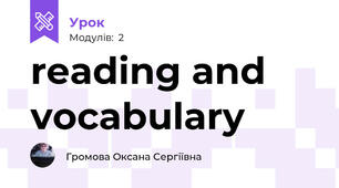 reading and vocabulary