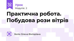 Практична робота. Побудова рози вітрів