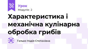 Характеристика і механічна кулінарна обробка грибів