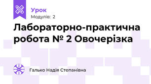 Лабораторно-практична робота № 2 Овочерізка