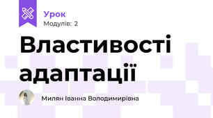 Властивості адаптації