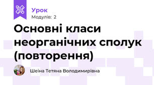Основні класи неорганічних сполук (повторення)