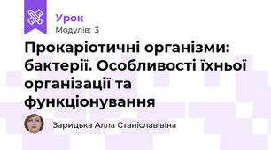 Прокаріотичні організми: бактерії. Особливості їхньої організації та функціонування