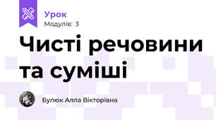 Чисті речовини та суміші