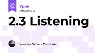 2.3 Listening