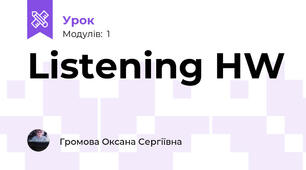Listening HW
