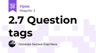 2.7 Question tags