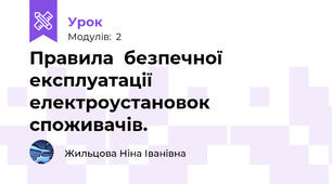 Правила  безпечної експлуатації електроустановок споживачів.