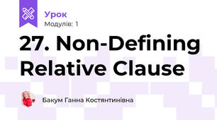 27. Non-Defining Relative Clause