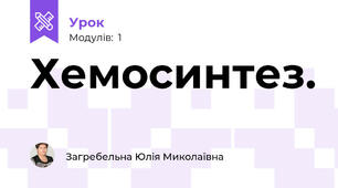 Хемосинтез.