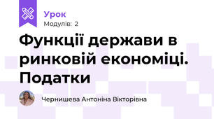 Функції держави в ринковій економіці. Податки