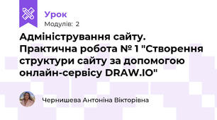 Адміністрування сайту.  Практична робота № 1 "Створення структури сайту за допомогою онлайн-сервісу DRAW.IO"