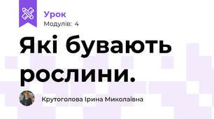Які бувають рослини.