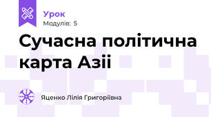 Сучасна політична карта Азіі