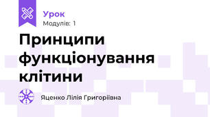 Принципи функціонування клітини