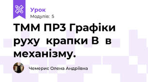 ТММ ПР3 Графіки руху  крапки В  в механізму. 