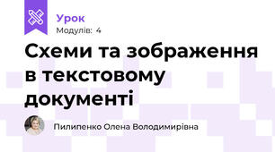 Схеми та зображення в текстовому документі