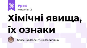 Хімічні явища, їх ознаки