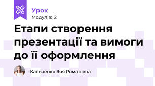 Етапи створення презентації та вимоги до її оформлення