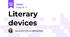 Literary devices
