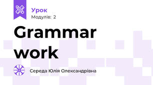 Grammar work