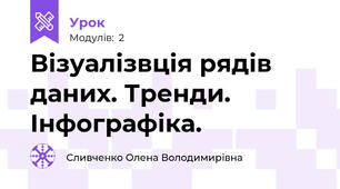 Візуалізвція рядів даних. Тренди. Інфографіка. 